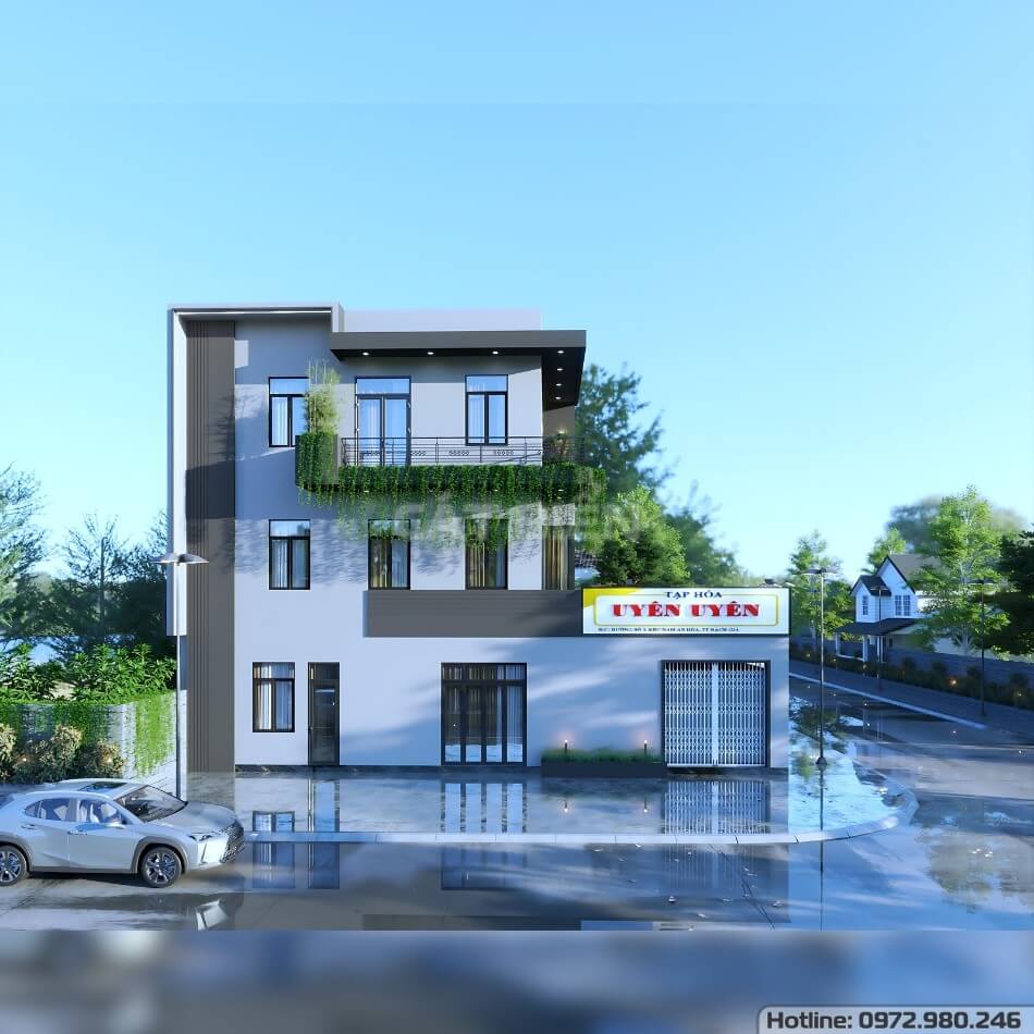 Khám Phá Mẫu Nhà Ống 3 Tầng Đẹp Kết Hợp Kinh Doanh Hiện Đại | CB03219 Khám Phá Mẫu Nhà Ống 3 Tầng Đẹp Kết Hợp Kinh Doanh Hiện Đại