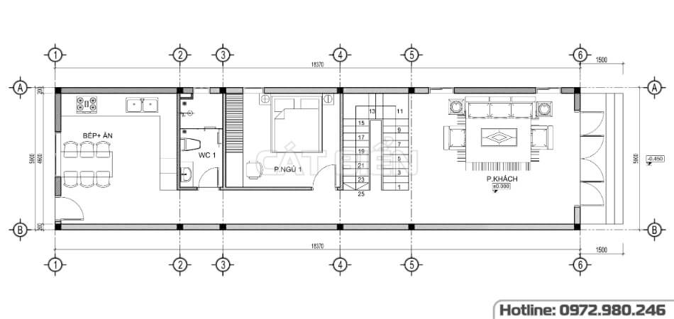 Mẫu Nhà Ống 2 Tầng Với Mặt Tiền Hiện Đại Sang Trọng | CB05012 Mẫu Nhà Ống Đẹp 2 Tầng 4 Phòng Ngủ Với Không Gian Sống Lý Tưởng