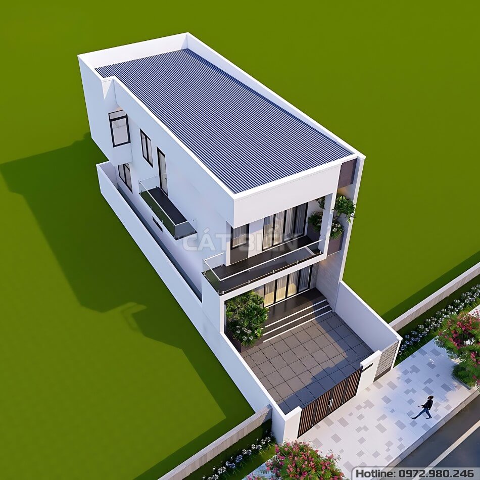 Mẫu Nhà Phố 2 Tầng Đẹp Mặt Tiền 5M Nổi Bật Giữa Phố Thị | CB04761 Mẫu Nhà Phố 2 Tầng Đẹp Mặt Tiền 5M Nổi Bật Giữa Phố Thị