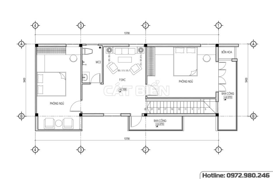 Mẫu Nhà Phố 2 Tầng Đẹp Mặt Tiền 5M Nổi Bật Giữa Phố Thị | CB04761 Mẫu Nhà Phố 2 Tầng Đẹp Mặt Tiền 5M Nổi Bật Giữa Phố Thị