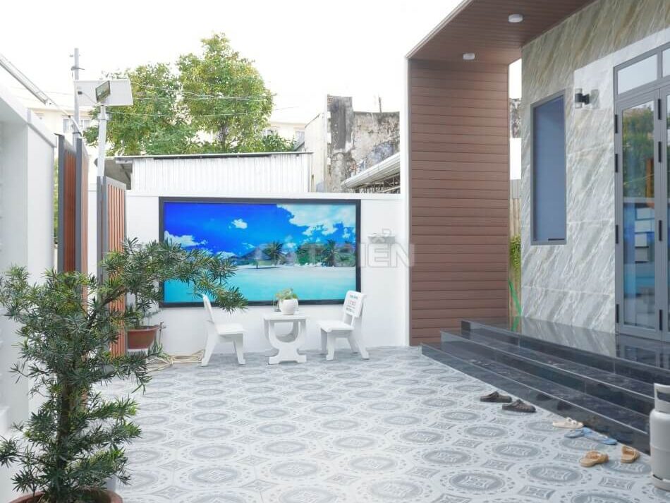 Ngắm Nhìn Nhà Phố Đẹp 2 Tầng Mặt Tiền 5M Sau Khi Hoàn Thành