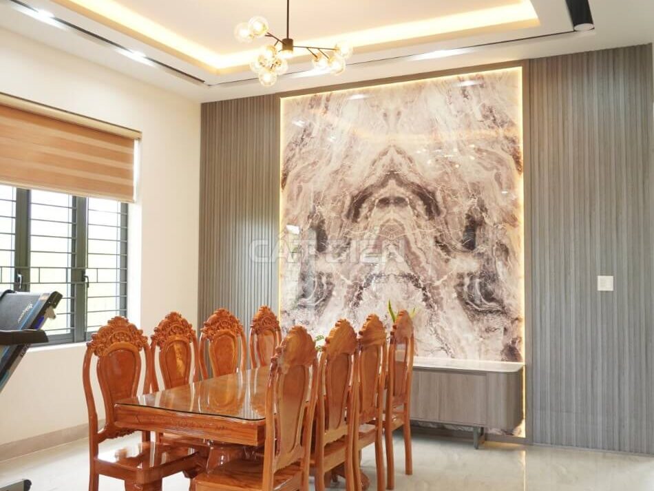 Hoàn Thành Mẫu Nhà Biệt Thự 2 Tầng Mặt Tiền 9m Đầy Sang Trọng