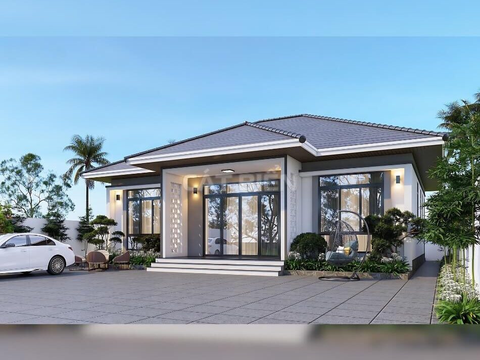 Khám Phá Mẫu Nhà Mái Nhật 1 Tầng 3 Phòng Ngủ Rộng Đẹp | CB09123 Khám Phá Mẫu Nhà Mái Nhật 1 Tầng 3 Phòng Ngủ Rộng Đẹp
