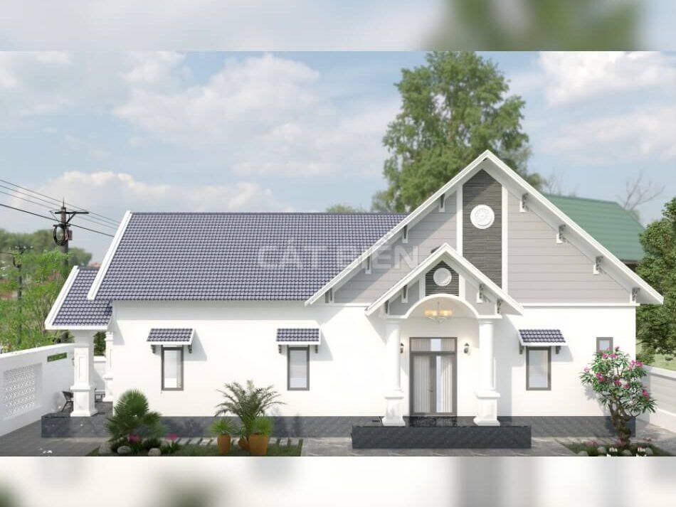 Mẫu Nhà Mái Thái 1 Tầng 3 Phòng Ngủ Phù Hợp Với Mọi Gia Đình