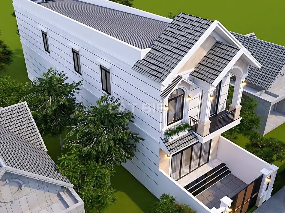 Mẫu Nhà Ống 2 Tầng Đẹp 3 Phòng Ngủ Phù Hợp Mọi Gia Đình