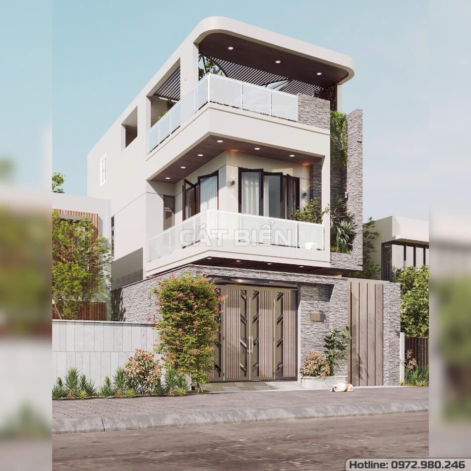 Mẫu Nhà Phố 3 Tầng Hiện Đại Mặt Tiền 7,5m: Sự Kết Hợp Giữa Thẩm Mỹ Và Công Năng
