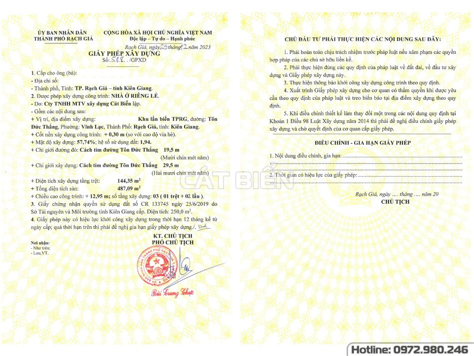 Thủ Tục Xin Giấy Phép Xây Dựng Có Phức Tạp Không? Xây Nhà Trọn Gói Kiên Giang - Xây Dựng Cát Biển