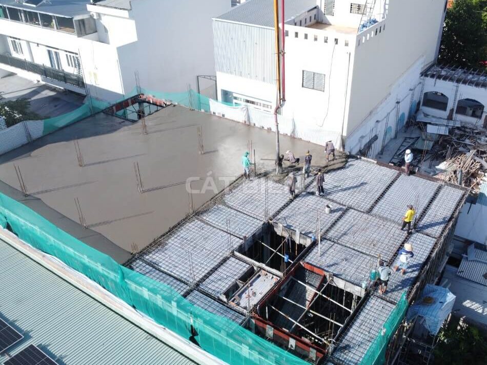 Hoàn Thành Đổ Bê Tông Tầng 3 Dự Án Bệnh Viện Mắt Sài Gòn Kiên Giang