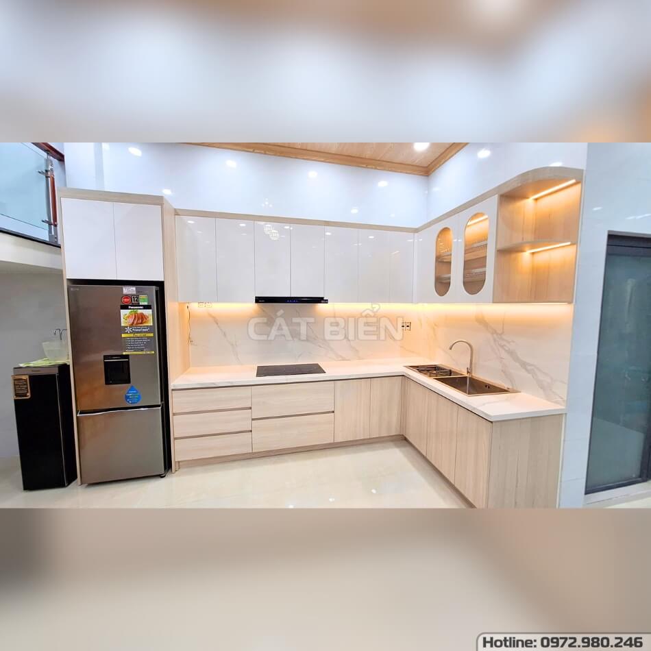 Chiêm Ngưỡng Mẫu Tủ Bếp Gỗ Công Nghiệp MDF Đẹp Tinh Tế Của Cô Yến Chiêm Ngưỡng Mẫu Tủ Bếp Gỗ Công Nghiệp MDF Đẹp Tinh Tế Của Cô Yến