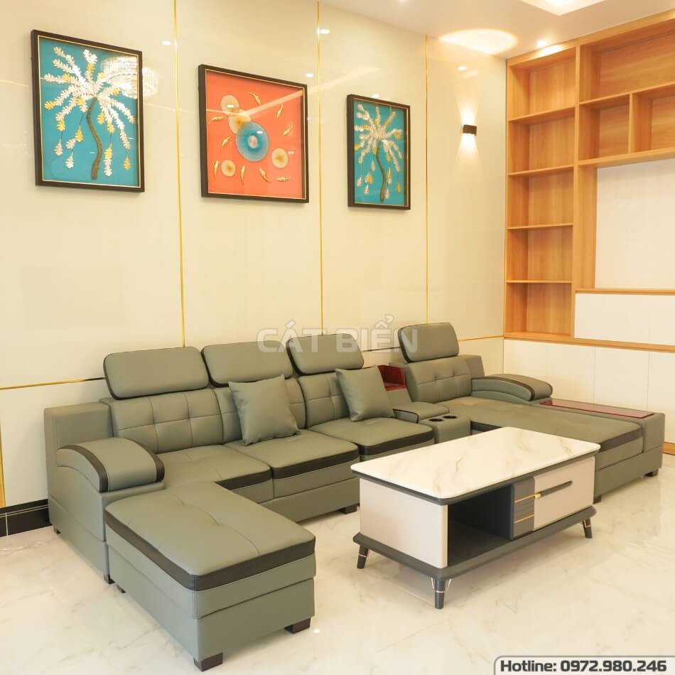 Bộ Nội Thất Phòng Khách Hiện Đại Từ Gỗ MDF An Cường Tại Minh Lương Bộ Nội Thất Phòng Khách Hiện Đại Từ Gỗ MDF An Cường Tại Minh Lương
