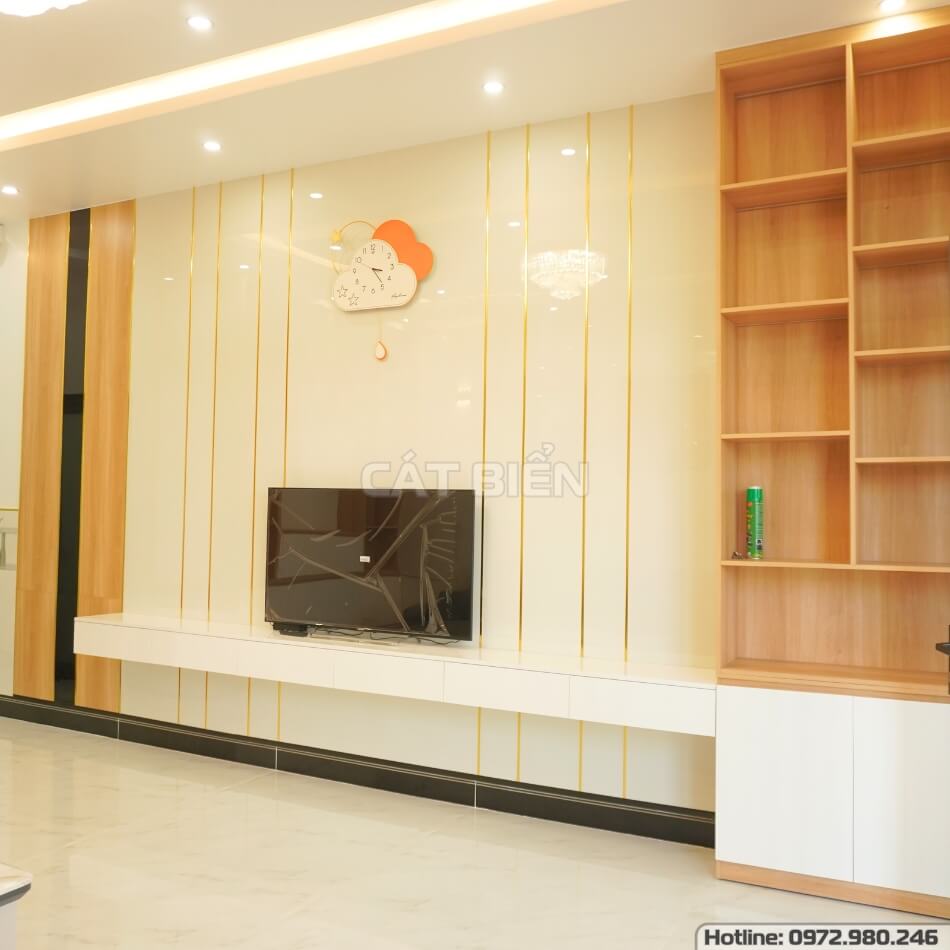 Bộ Nội Thất Phòng Khách Hiện Đại Từ Gỗ MDF An Cường Tại Minh Lương Bộ Nội Thất Phòng Khách Hiện Đại Từ Gỗ MDF An Cường Tại Minh Lương