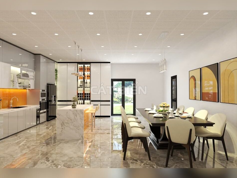 Thiết Kế Nội Thất Phòng Bếp Đẹp Và Tiện Nghi Từ Chất Liệu Gỗ MDF Thiết Kế Nội Thất Phòng Bếp Đẹp Và Tiện Nghi Từ Chất Liệu Gỗ MDF