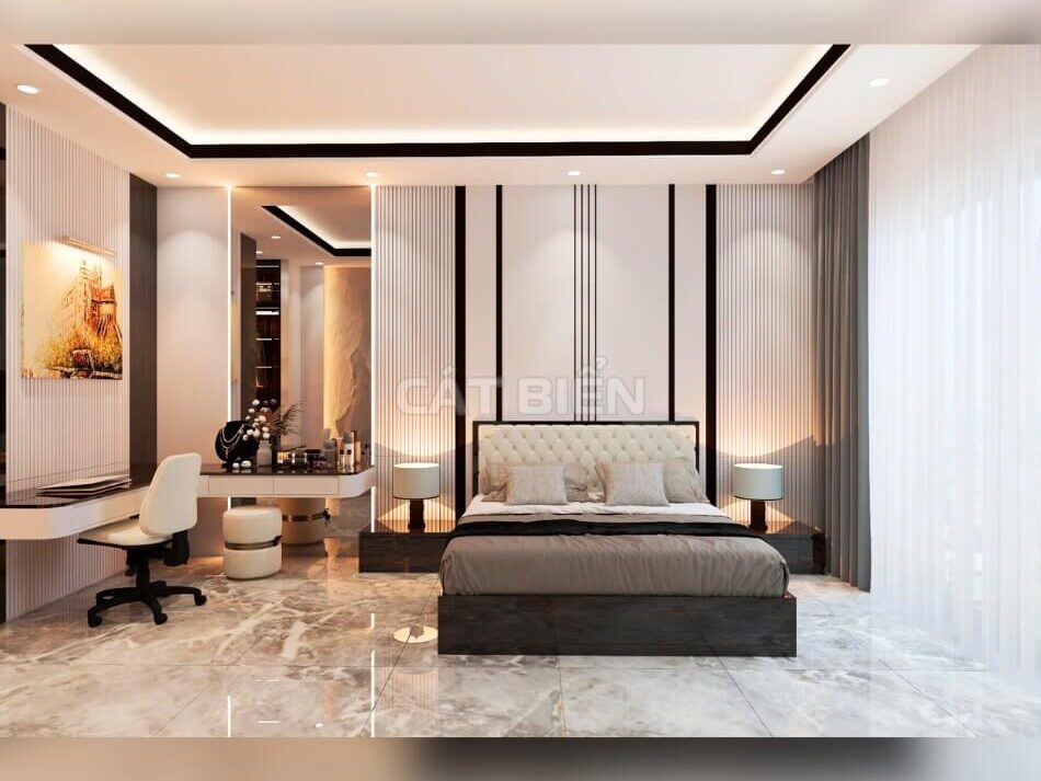 Khám Phá Thiết Kế Phòng Ngủ Master Đẹp Mắt Từ Gỗ MDF Cho Không Gian Hiện Đại