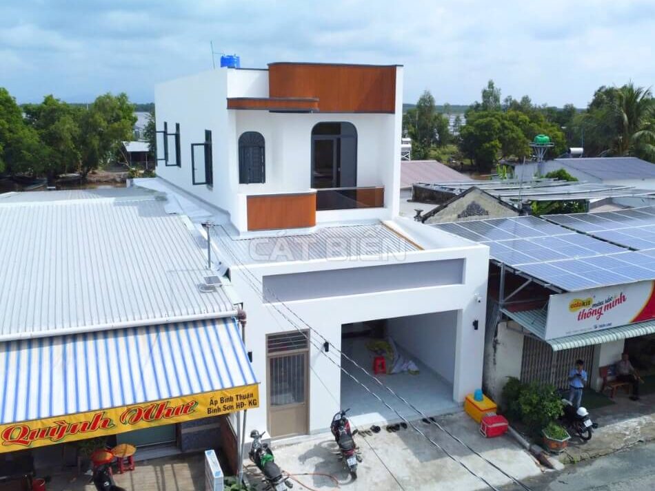 Hoàn Thiện Nhà Ống 2 Tầng Mặt Tiền Hiện Đại Giải Pháp Cho Gia Đình Trẻ | CB00987