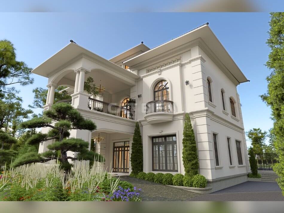Mẫu Nhà Villa Hiện Đại 2 Tầng Với Thiết Kế Sân Vườn Đẳng Cấp | CB04345