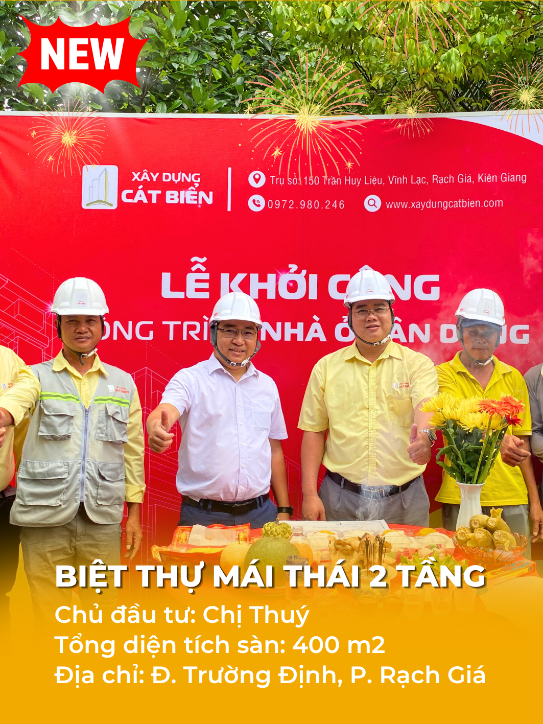 khoi cong biet thu mai thai