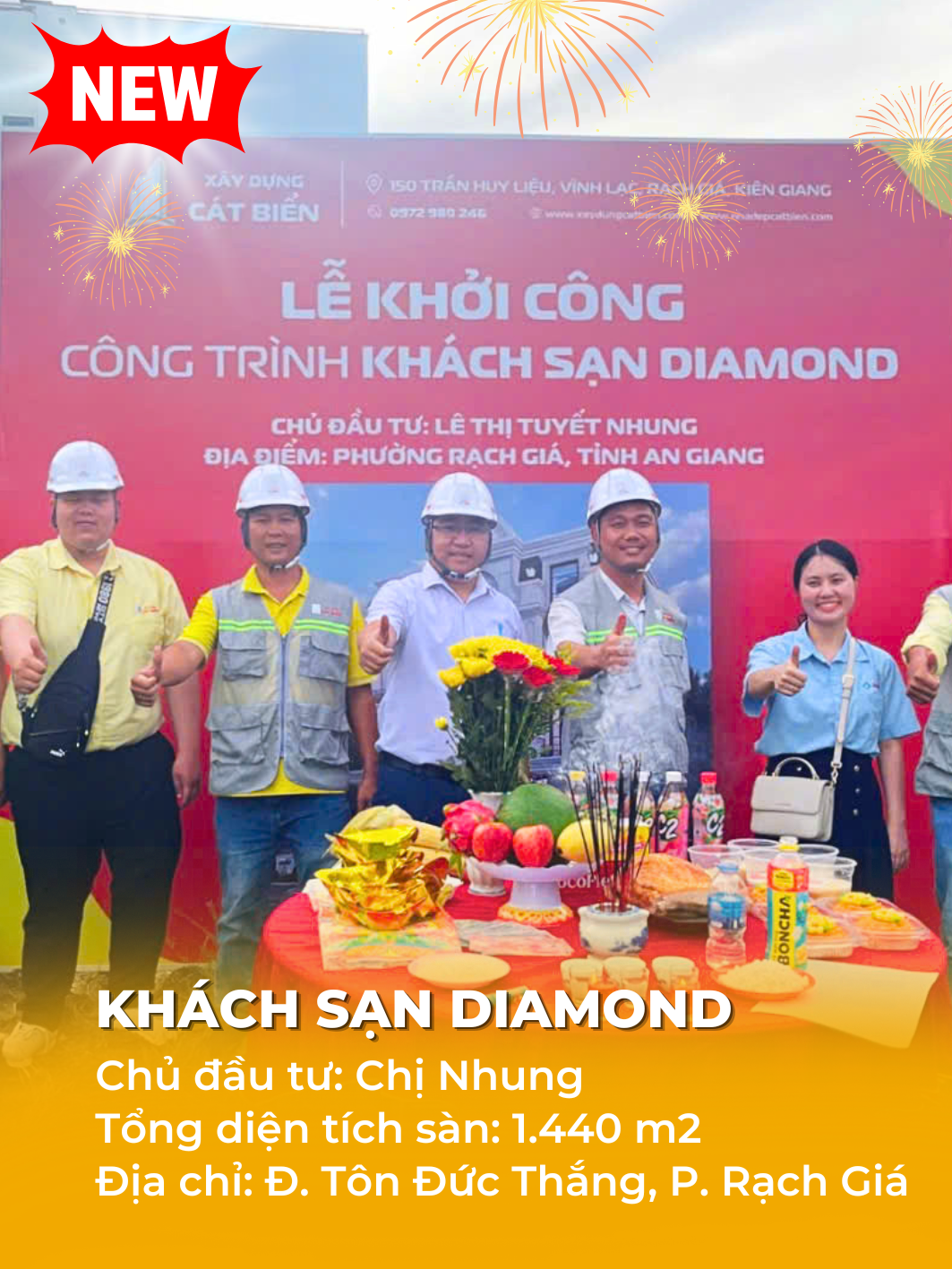 khoi cong khach san diamond
