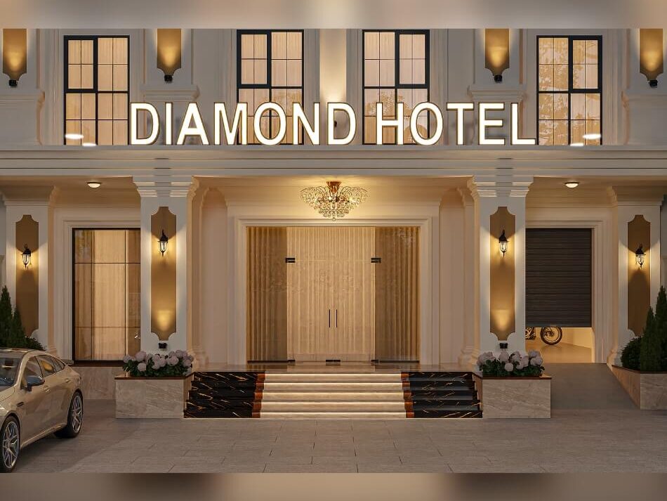 Thiết Kế Khách Sạn Diamond 4 Tầng 15x24m Kiệt Tác Tân Cổ Điển Sang Trọng | CB09124 Thiết Kế Khách Sạn Diamond 4 Tầng 15x24m, Kiệt Tác Tân Cổ Điển Sang Trọng Và Đẳng Cấp | CB09124